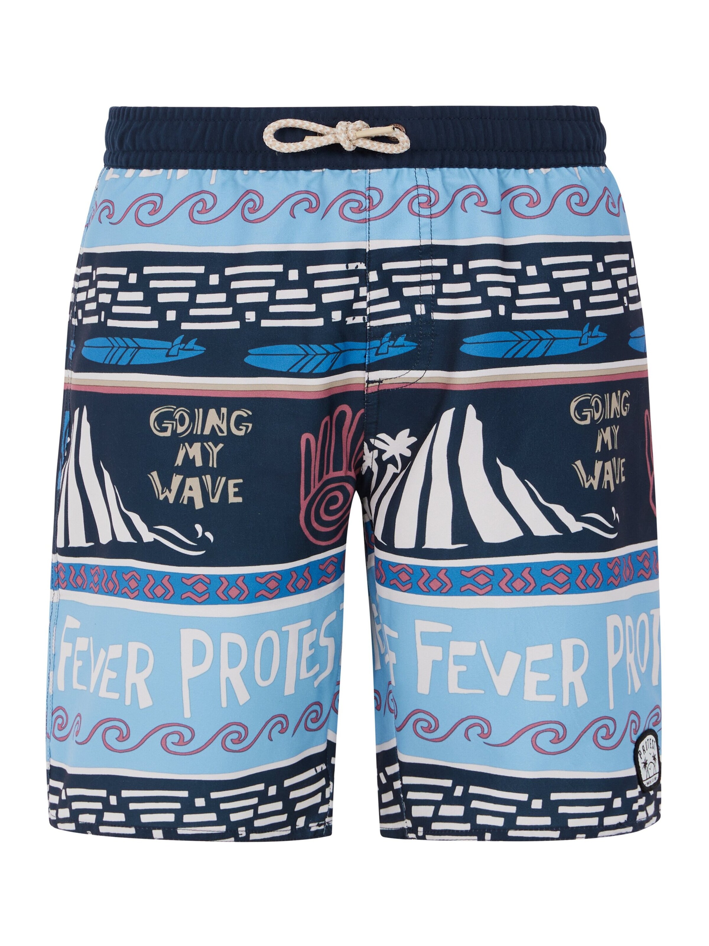 PROTEST Board Shorts 'PRTCINEMA JR' in Blue: front