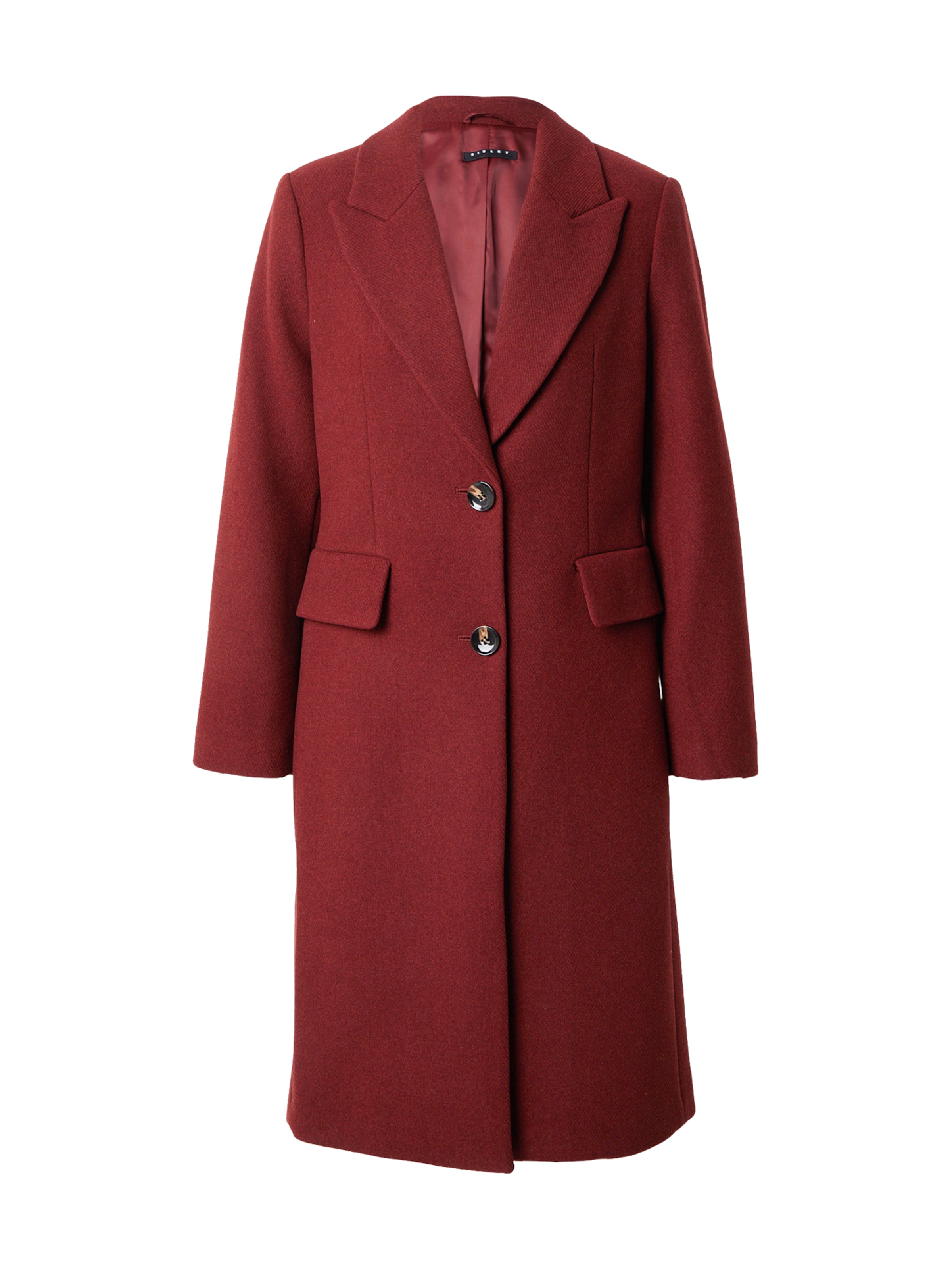 Sisley - Sobretudo meia-estação em vermelho: frente