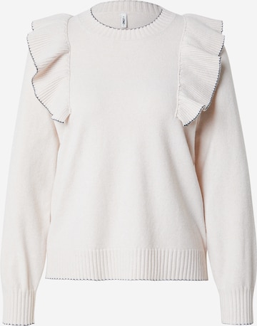 ONLY Kampsun 'ONLAma', värv beež: eest vaates