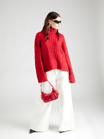 TOPSHOP Sweter w kolorze czerwony