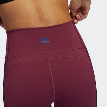 Skinny Pantaloni sport de la ADIDAS SPORTSWEAR pe roșu