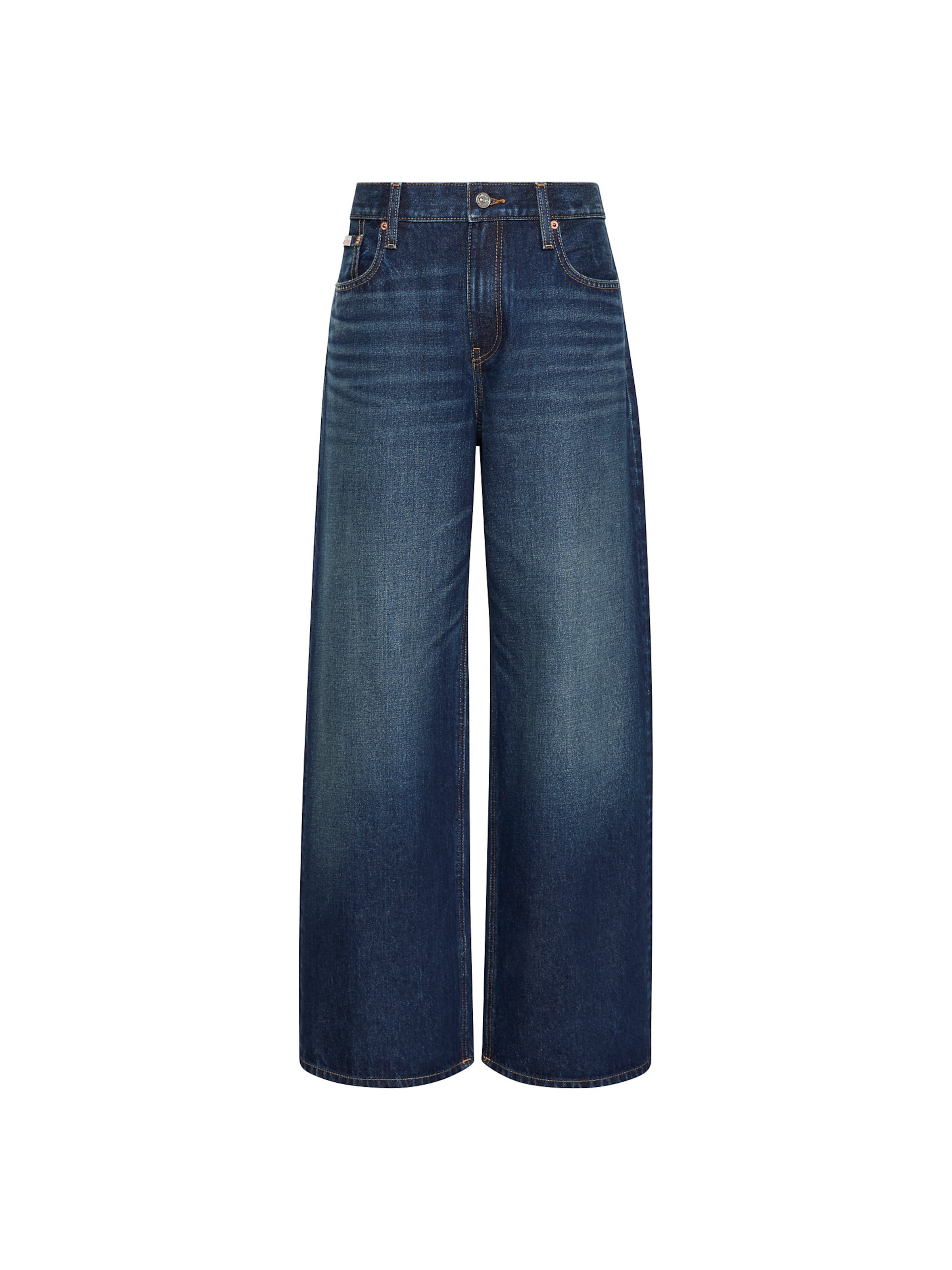 Calvin Klein Jeans Loosefit Jeans in Blauw: voorkant