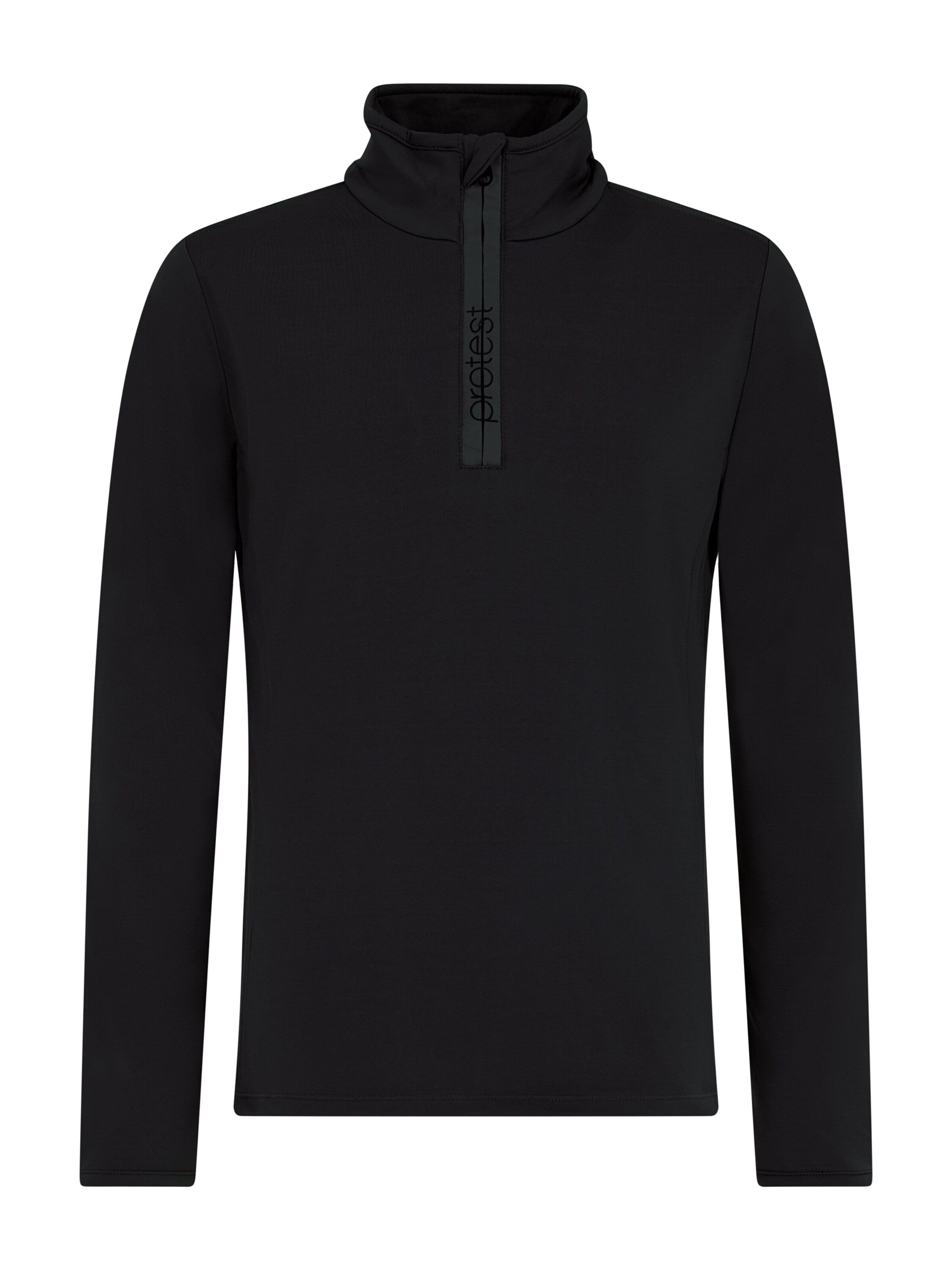 PROTEST Sportief sweatshirt 'REFABRIZOY JR' in Zwart: voorkant