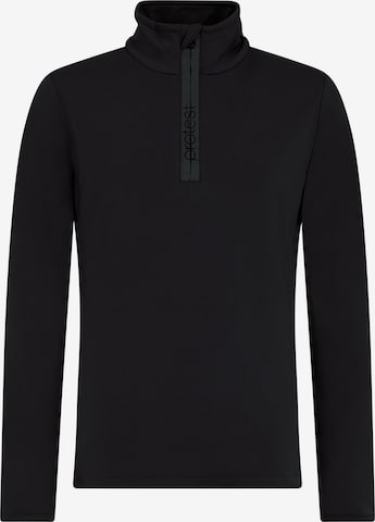 PROTEST Sportief sweatshirt 'REFABRIZOY JR' in Zwart: voorkant