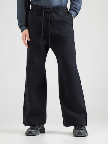 Baggy Pantalon HOLLISTER en noir : devant