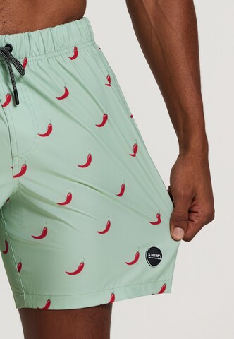 Shiwi Board Shorts 'chili pepper 4-way stretch' in Grün