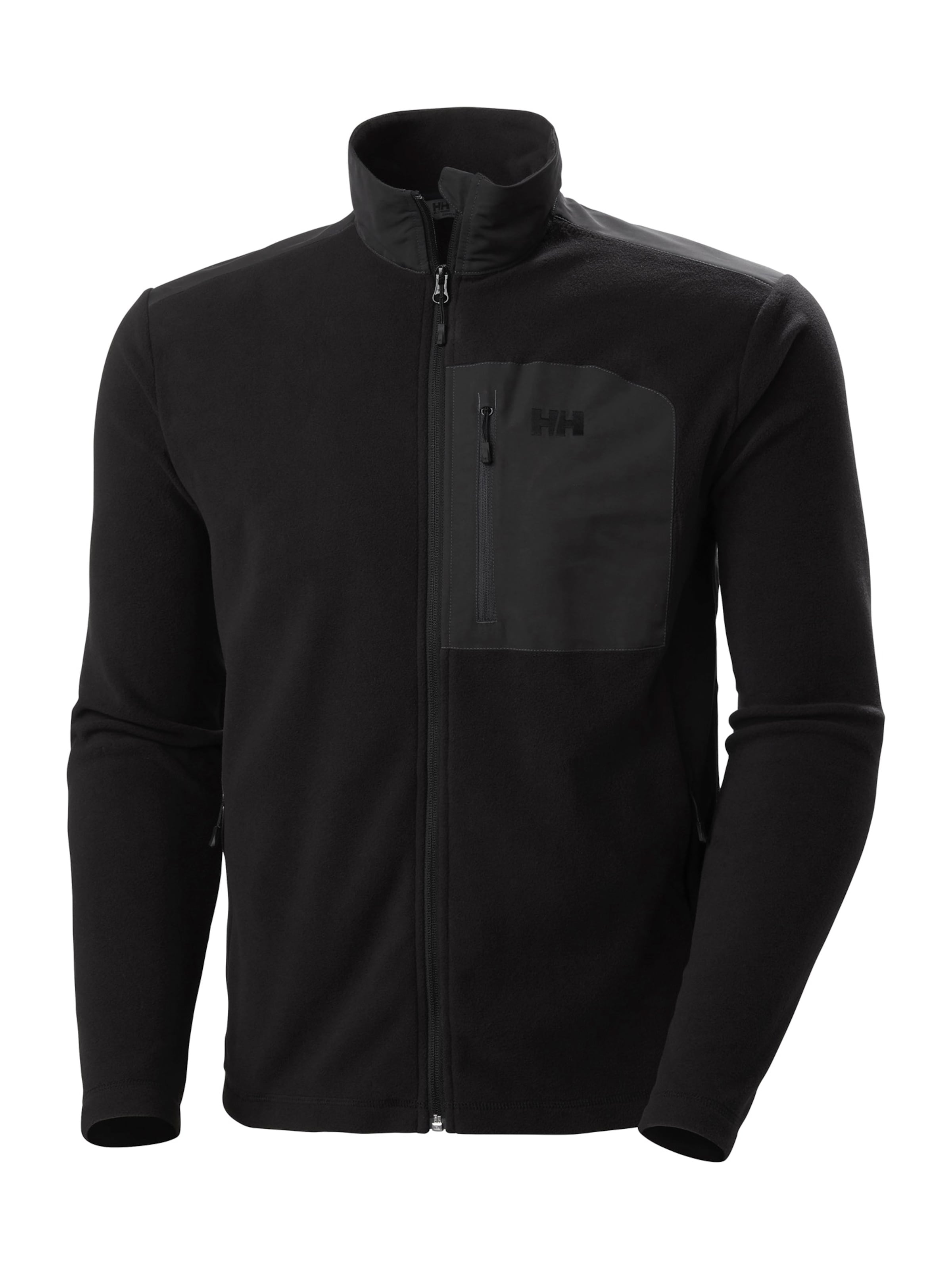 HELLY HANSEN Функционално поларено яке в черно: отпред
