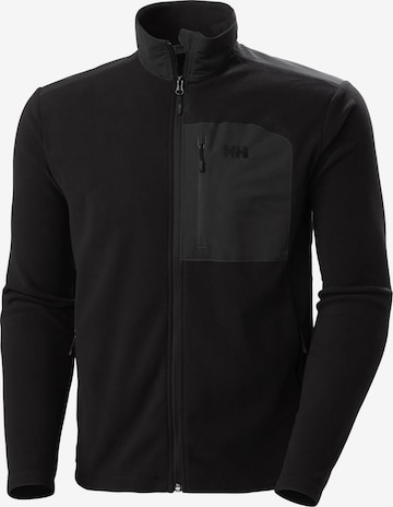 HELLY HANSEN Функционално поларено яке в черно: отпред