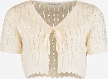 Hailys Knit Cardigan 'Salma' in Beige: front