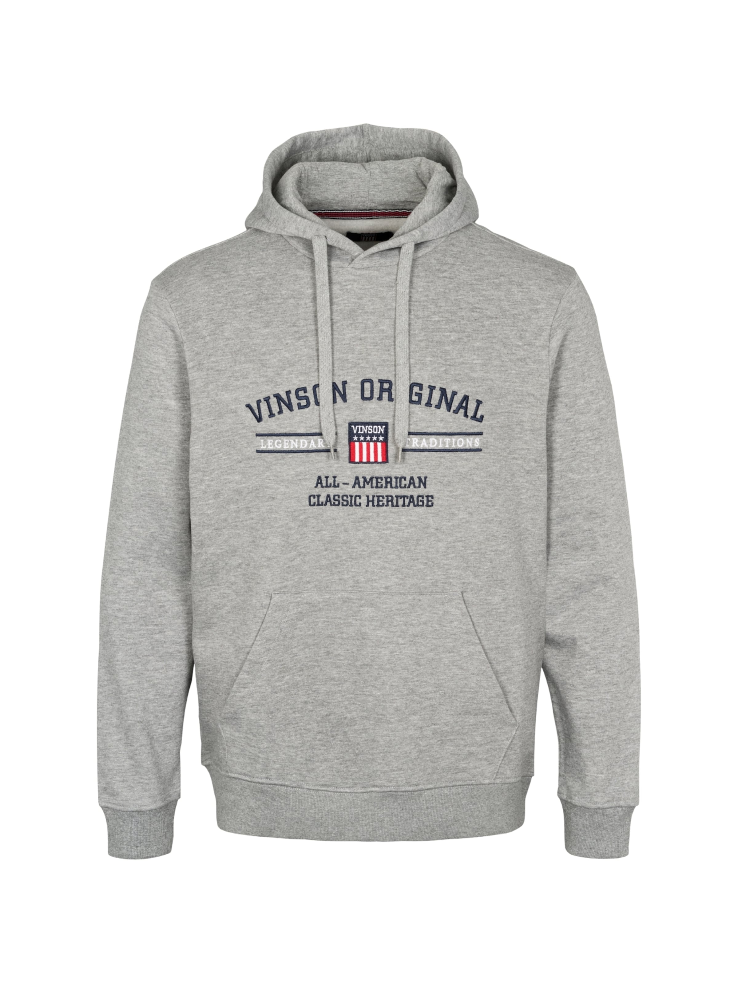 VINSON Pullover 'Mortimer' in Grau: Vorderseite