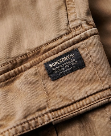 Superdryregular Cargo hlače - smeđa boja