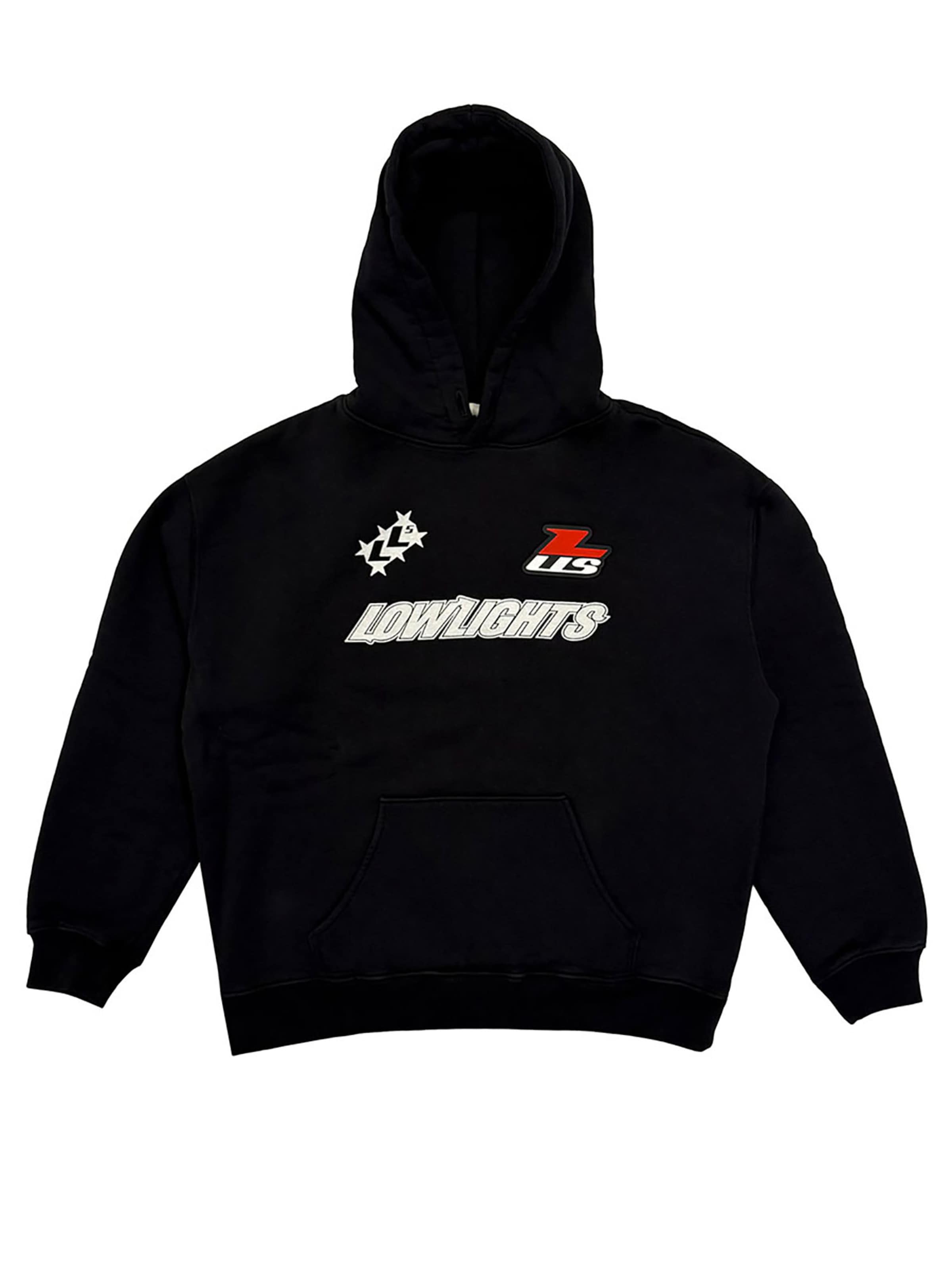 Low Lights Studios Sweatshirt 'Biker' in Black: front