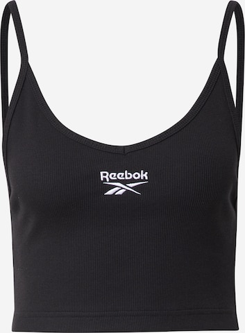 Top de la Reebok pe negru: față