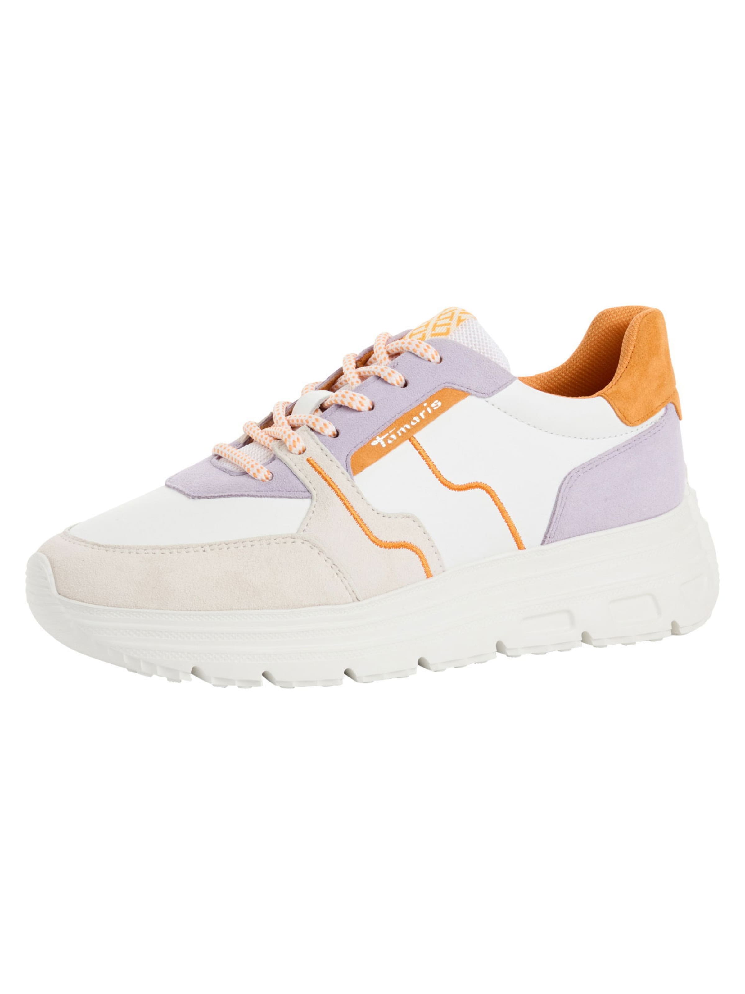 Baskets basses Tamaris en blanc : devant