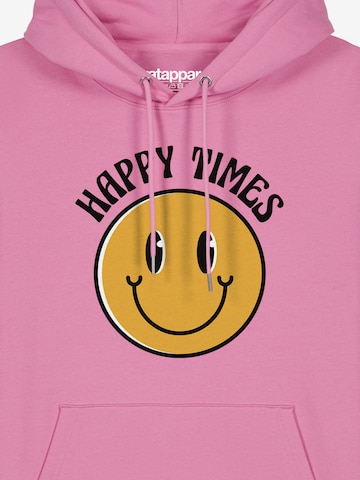 Watapparel Sweatshirt Happy times smiley emoji in Rosa ABOUT YOU