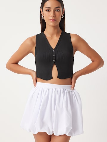 Happiness İstanbul Gebreide bodywarmer in Zwart