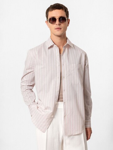Coupe regular Chemise 'Mattia' Antioch en beige
