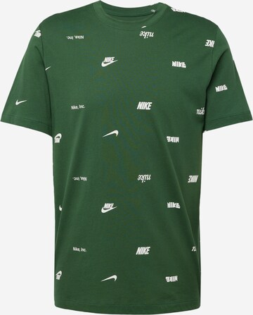 Tricou 'CLUB' de la Nike Sportswear pe verde: față