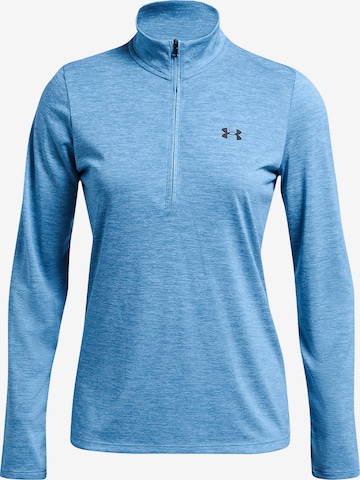 UNDER ARMOUR Athletic Sweater 'Tech Twist' in Blue: front