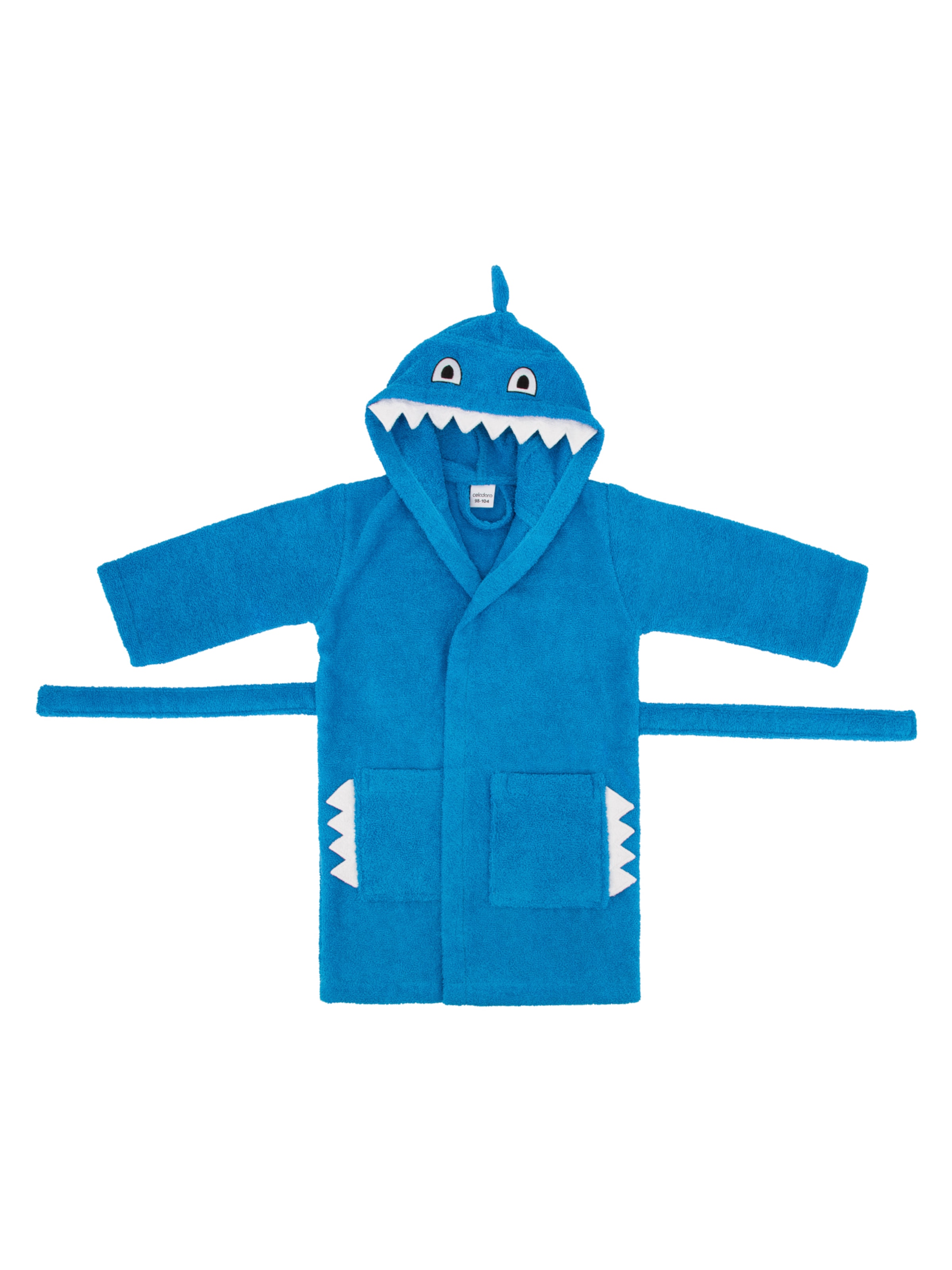 celodoro Bathrobe 'Home & Spa Collection' in Blue: front