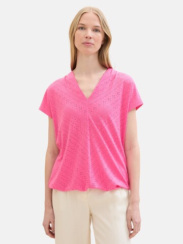 Camicia da donna di TOM TAILOR in rosa: frontale