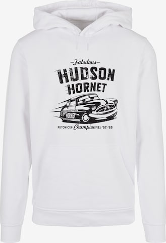 ABSOLUTE CULT Sweatshirt 'Cars - Hudson Hornet' in Wit: voorkant