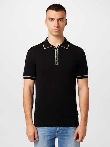 BOSS Black - Camiseta 'Oleonardo' en negro: frente