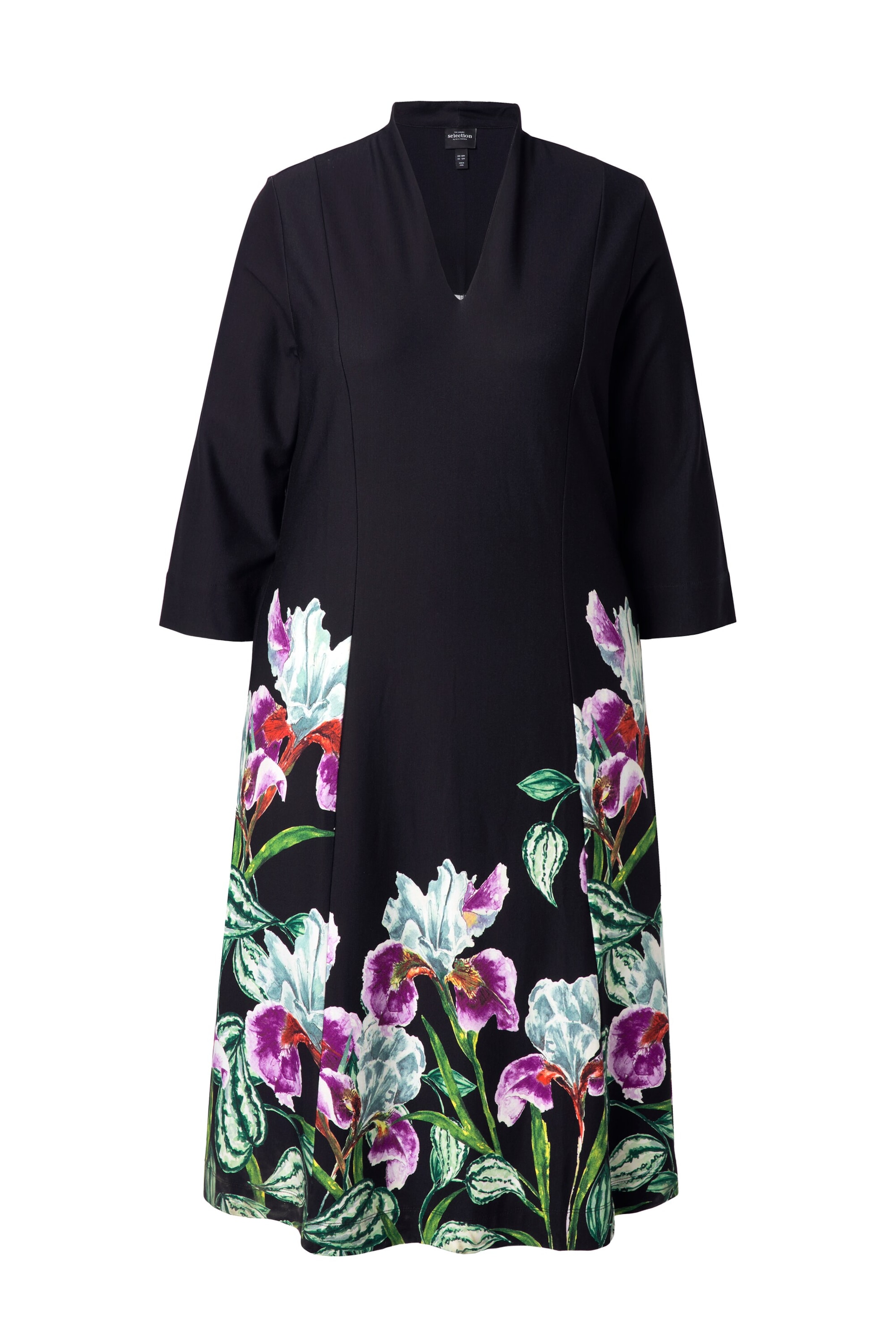 Ulla Popken Jurk in Zwart: voorkant