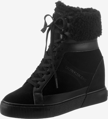 Calvin Klein Jeans - Botines con cordones en negro