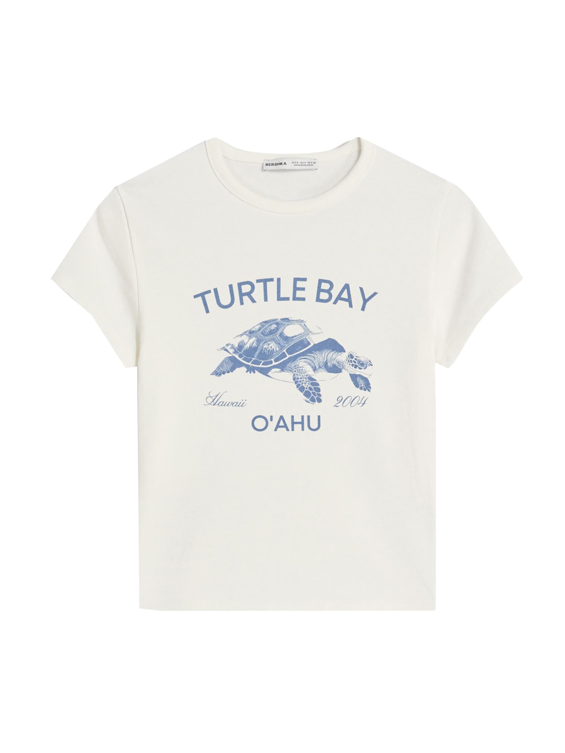 Bershka Póló - fehér: elől