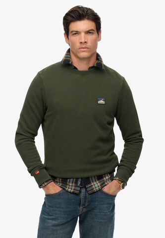 Sweat-shirt 'Great Outdoors' Superdry en vert : devant