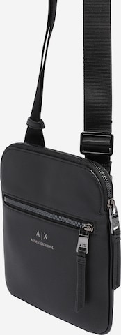 ARMANI EXCHANGE Crossbody Bag in Black: front