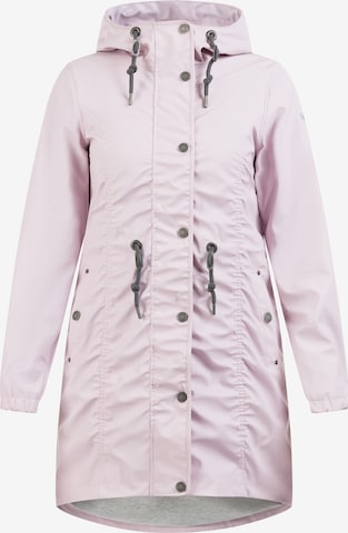 Usha Raincoat in Pink: front