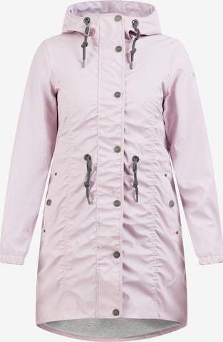 Manteau fonctionnel Usha en rose : devant