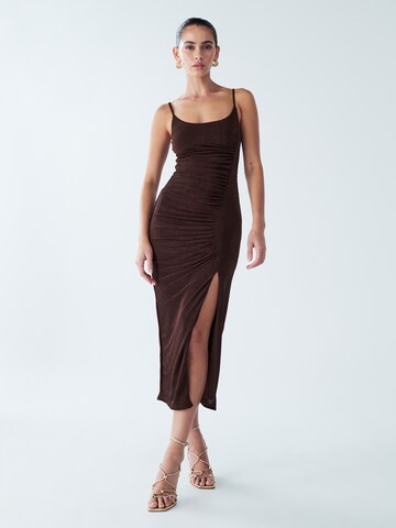 Robe 'Lani' BWLDR en marron : devant