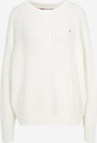Tommy Hilfiger Curve Sweater in White: front
