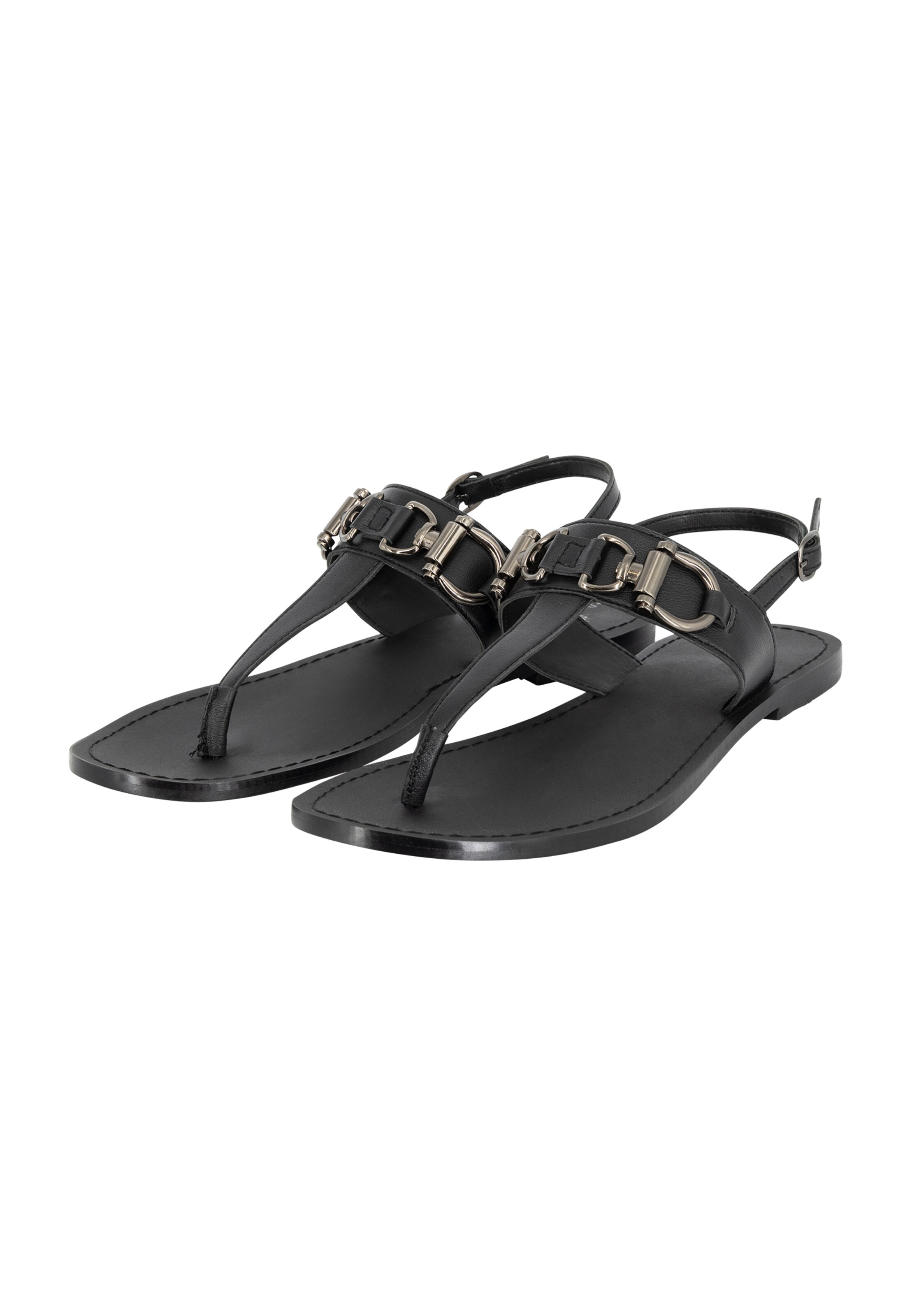 DreiMaster Vintage T-bar sandals in Black