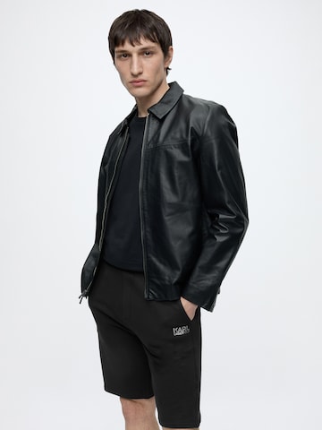 Karl Lagerfeld Regular Trousers in Black