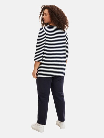 Tom Tailor Women + Sweatshirt in Blauw