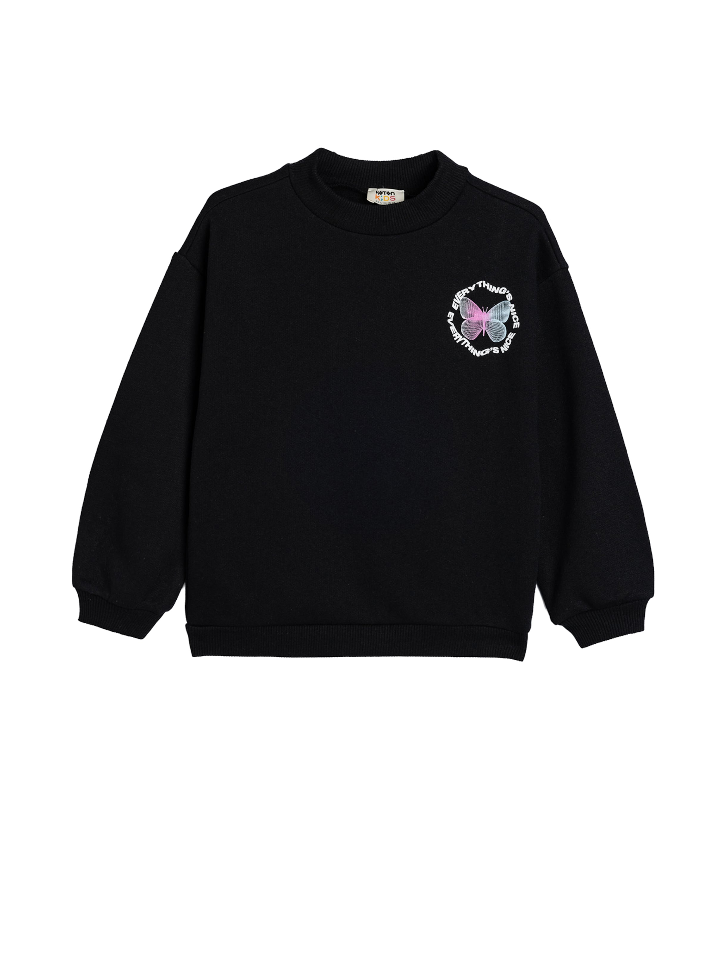 Koton Sweatshirt in Black: front
