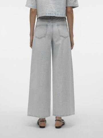 VERO MODA Wide Leg Jeans 'ANNET' i blå