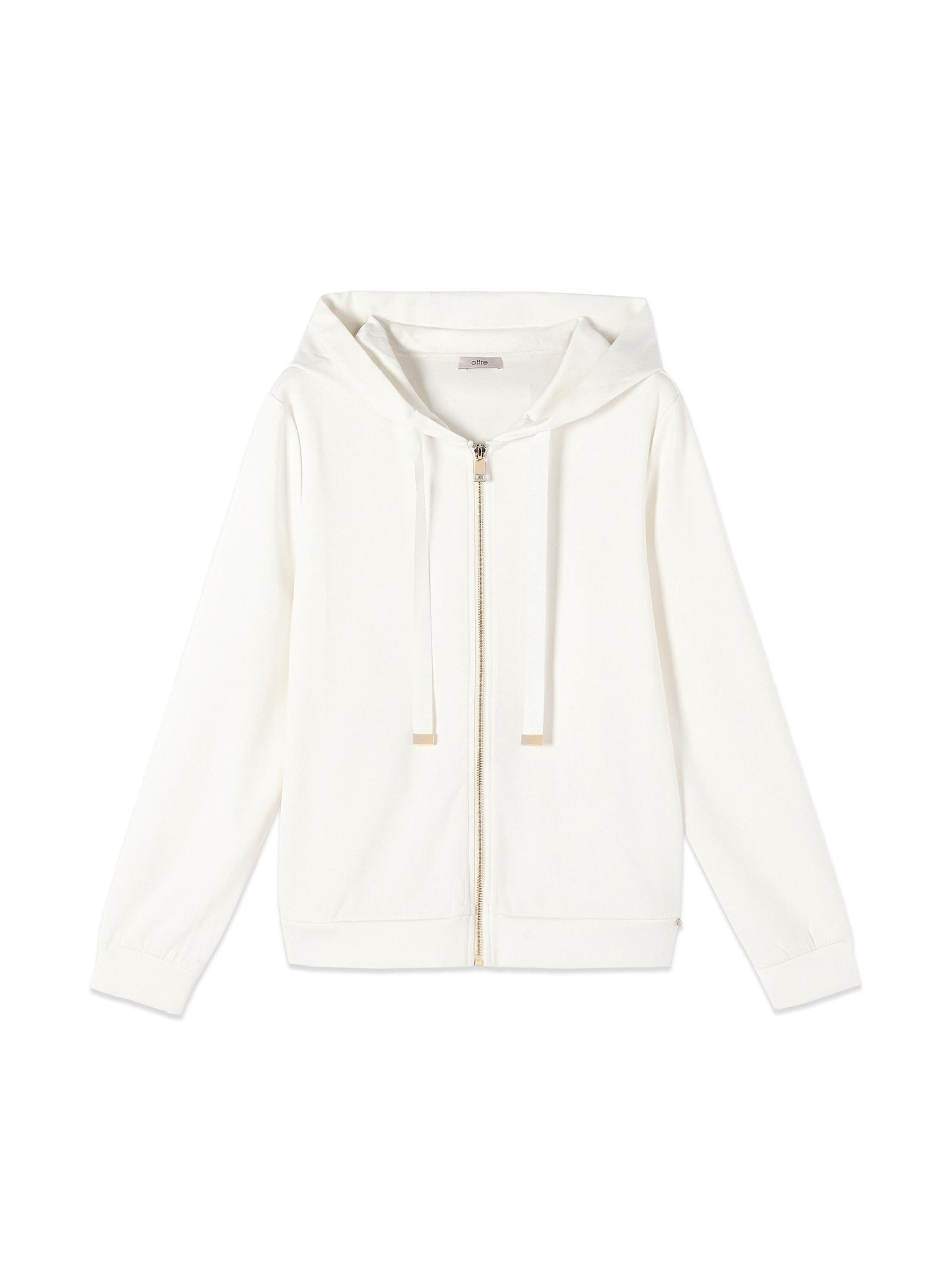 Sweat-shirt oltre en blanc : devant