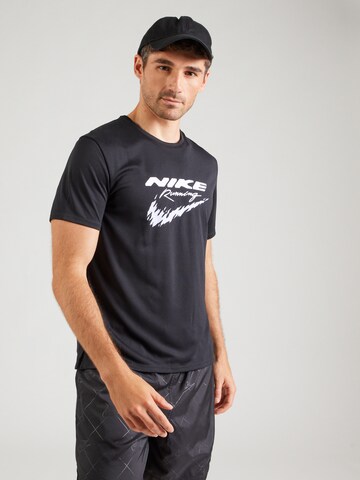 melns NIKE Sporta krekls 'ENRGY MILER': no priekšpuses