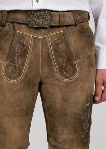 Regular Pantalon folklorique 'Wagnun' SPIETH & WENSKY en marron