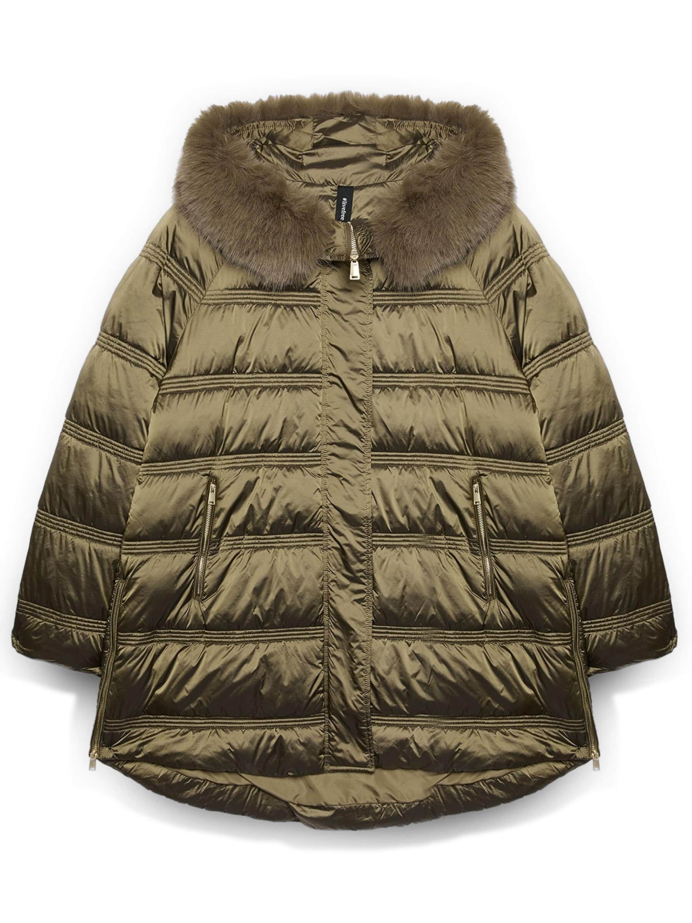 Fiorella Rubino Winterjas in Groen: voorkant