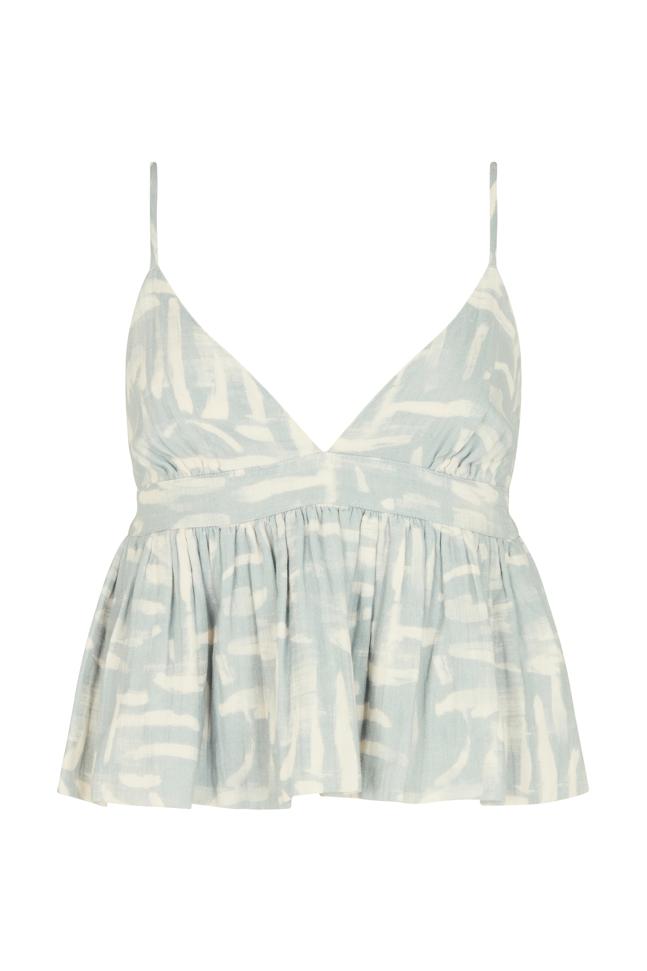 RAFFYA Top 'Bonnie' in Blau: Vorderseite