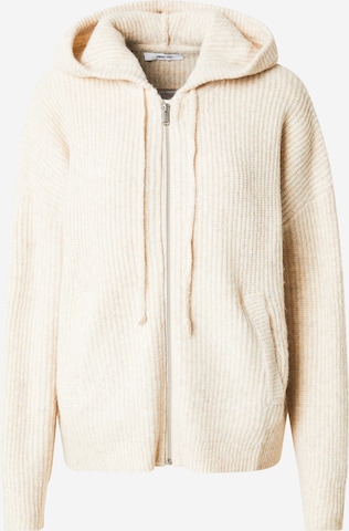 ABOUT YOU Knit cardigan 'Jolin' in Brown: front