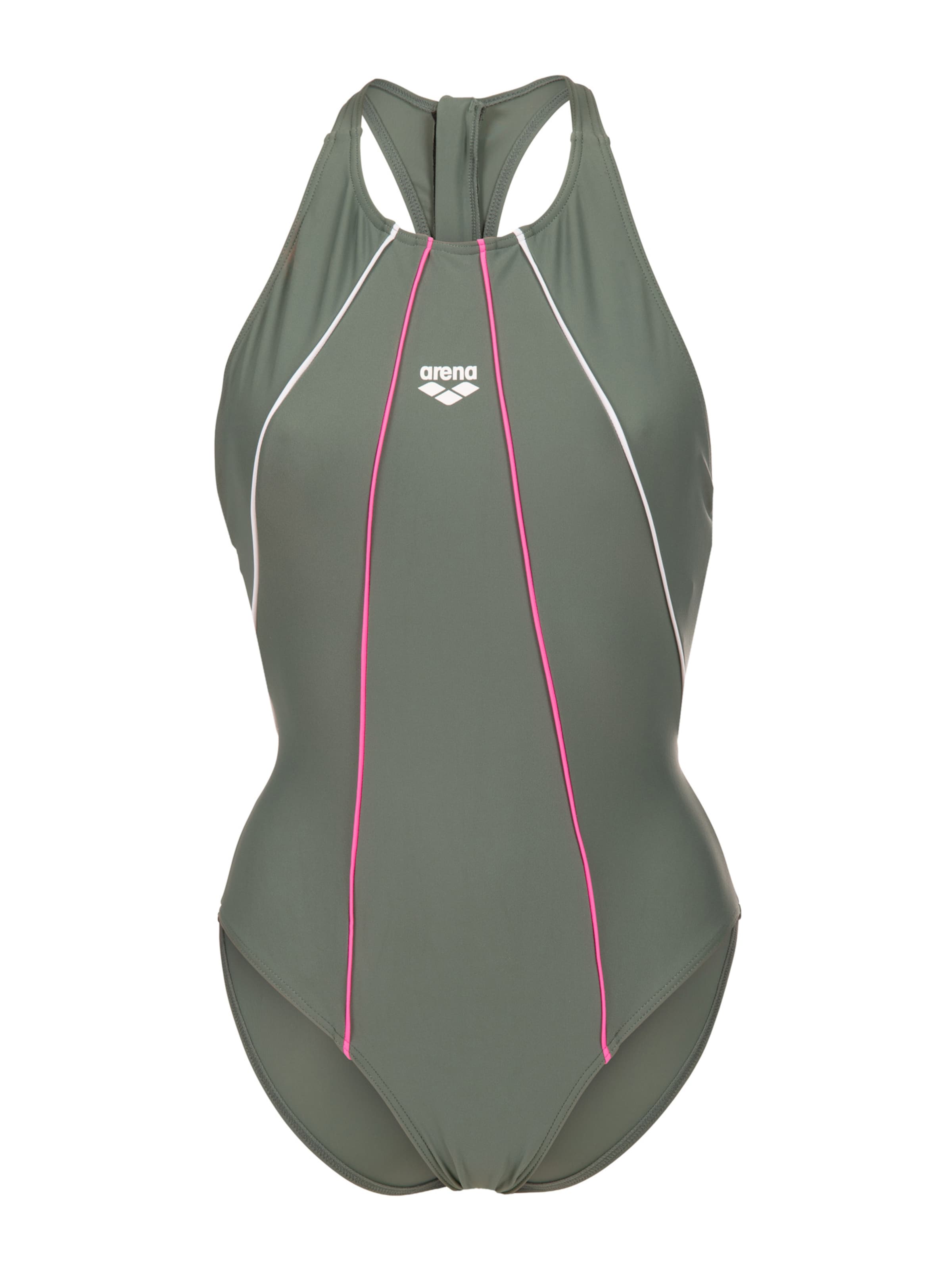 ARENA Bustier Badpak 'Y-BACK' in Groen: voorkant
