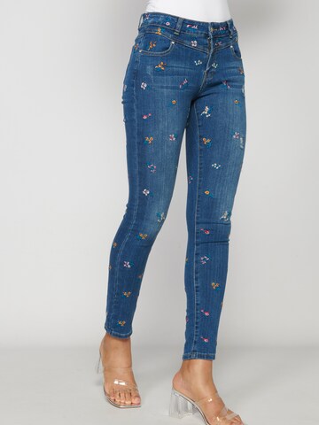 Skinny Jean KOROSHI en bleu