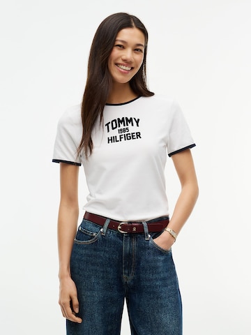 TOMMY HILFIGER T-Shirt in Weiß: Vorderseite